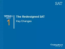 The Redesigned SAT Key Changes
