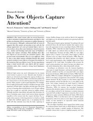 Research Article Do New Objects Capture Attention Stev