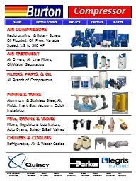 Compressor     Sales Installations