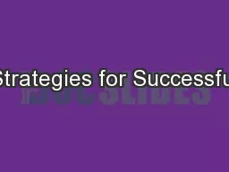 Strategies for Successful