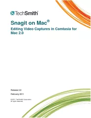 Snagit on Mac Editing Video Captures in Camtasia for M