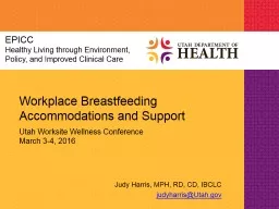 Workplace Breastfeeding Accommodations and Support
