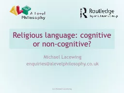 R eligious language: cognitive or non-cognitive?