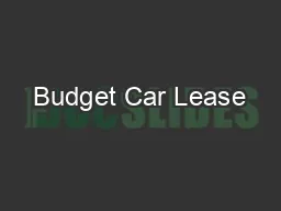 Budget Car Lease