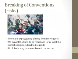 Breaking of Conventions (risks)