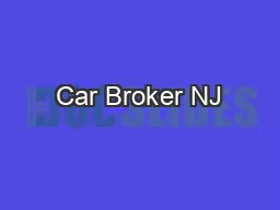 Car Broker NJ