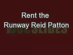 Rent the Runway Reid Patton