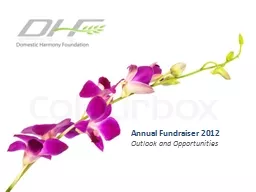 Annual Fundraiser  2012 Outlook and