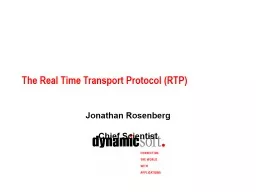 The Real Time Transport Protocol (RTP)