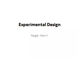 Experimental Design Negar