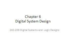 Chapter 6 Digital System Design