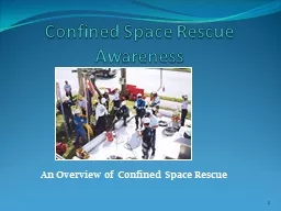 Confined Space Rescue Awareness
