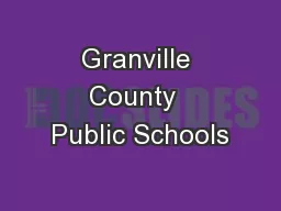 Granville County  Public Schools