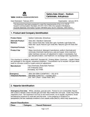 Safety Data Sheet  Sodium Carbonate Anhydrous Date Rev