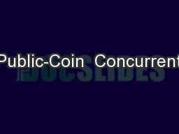 Public-Coin  Concurrent