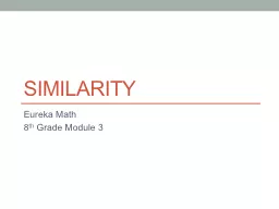 Similarity Eureka Math 8