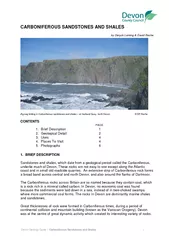 Devon Geology Guide arboniferous Sandstones and Shales