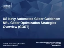 US Navy Automated Glider Guidance: