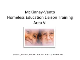 McKinney-Vento Homeless Education Liaison Training