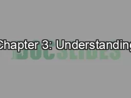 Chapter 3: Understanding