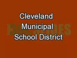 Cleveland  Municipal School District