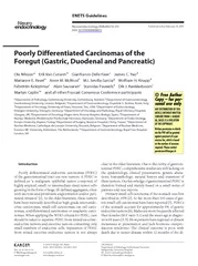 Poorly Differentiated Carcinomas of the Foregut Neuroe