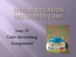 Special Occasion Decorated Cake
