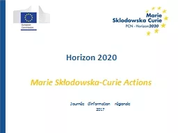 Horizon 2020 Marie  Skłodowska