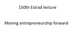 150th Estrad  lecture Moving