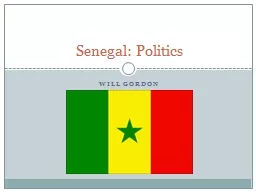 Will Gordon Senegal: Politics