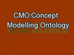 CMO:Concept  Modelling Ontology