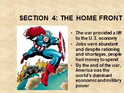 SECTION 4: THE HOME FRONT