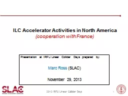 ILC Accelerator Activities in North