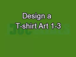 Design a T-shirt Art 1-3