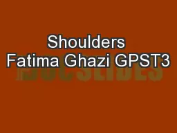 Shoulders Fatima Ghazi GPST3