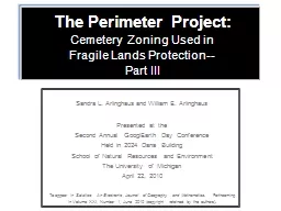 The Perimeter Project: Cemetery Zoning Used in