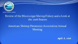 Review  of  the Mississippi Shrimp Fishery