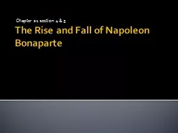 The Rise and Fall of Napoleon Bonaparte