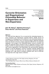 Article Careerist Orientation and Organizational Citiz