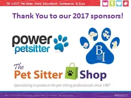 Thank You to our 2017 sponsors!