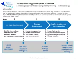 The  Skylark Strategy Development Framework