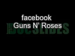 facebook Guns N’ Roses