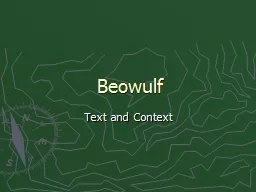 Beowulf Text and Context