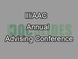 IlliAAC   Annual Advising Conference
