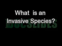 What  is an Invasive Species?