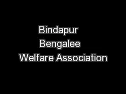 Bindapur   Bengalee  Welfare Association