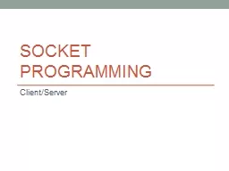 Socket Programming Client/Server