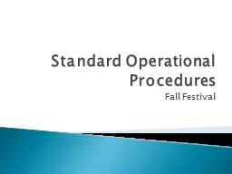 Standard Operational Procedures