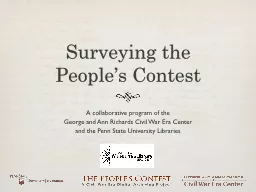 Surveying the  People’s Contest