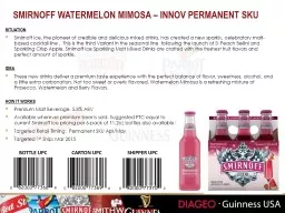 Smirnoff watermelon mimosa – INNOV Permanent